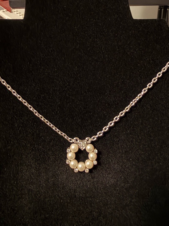 D'Orlan Jewelry - D'Orlan Silver Pearl Heart Necklace